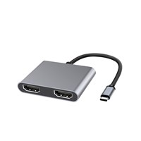 2IN1-3Type-C擴展塢USB-C轉HDMI接頭手機筆記本4K多屏異顯MST拓展轉換器