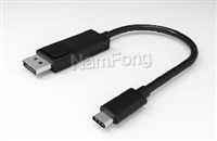 USB TYPE C TO DP M 轉接線 黑色,TYPE C TO DP M，HDMI TO TYPE C CABLE , C TO HDMI，HDMI 轉C 視頻線工廠